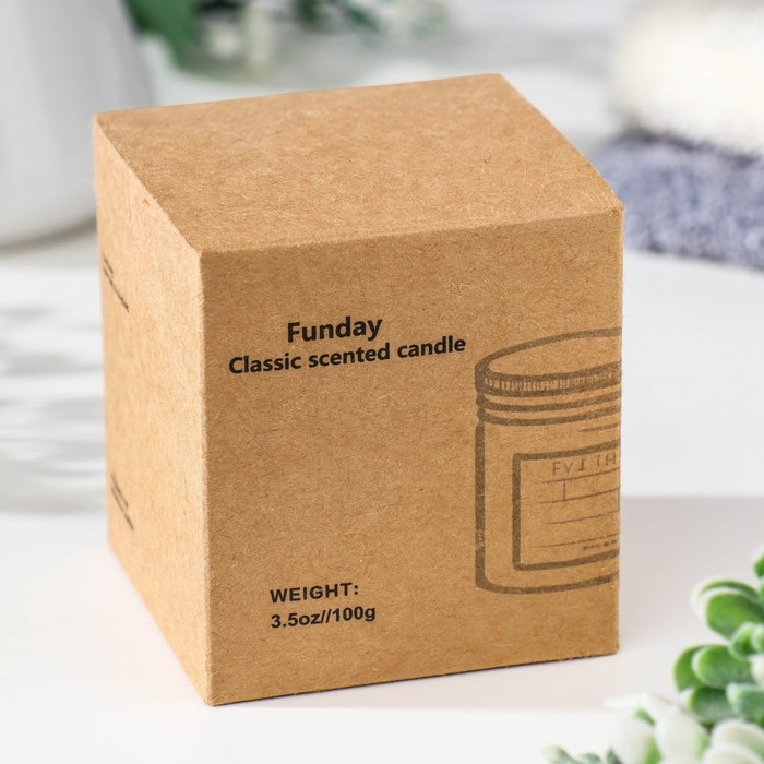 Свеча ароматическая в банке Свеча ароматическая в банке "Цветочный магазин Бобби", 6,5х5,5 см, 100 гр