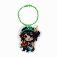 Брелок для ключей акриловый на цепочке &laquo;Девочка&raquo;, 3.8 х 9 см