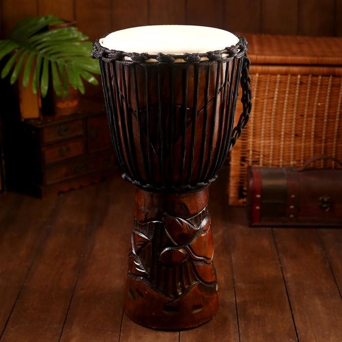 Сувенирный музыкальный инструмент "Барабан Джембе" 50х26х26 см