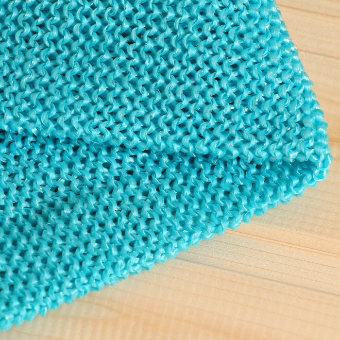 Мочалка банная вязаная "Супердлинная", 70х11см, цвет микс