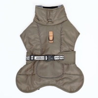 Попона для больших собак, мембранная ткань,  размер XL (ДС 35, ОШ 38, ОГ 56-66 см), хаки