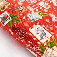 Упаковочная бумага на новый год &laquo;Почтовые открытки&raquo;, 70 х 100 см, глянцевая