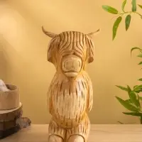 Сувенир "Бычок" дерево Джампинис 17х13х32 см