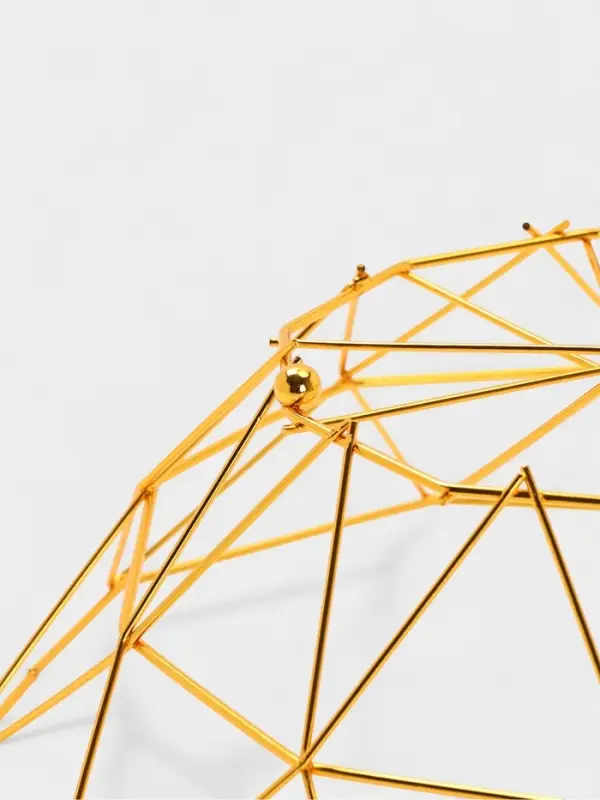 Ваза для фруктов "Геометрия Голд" 25.5*27*10 см, цвет золотой