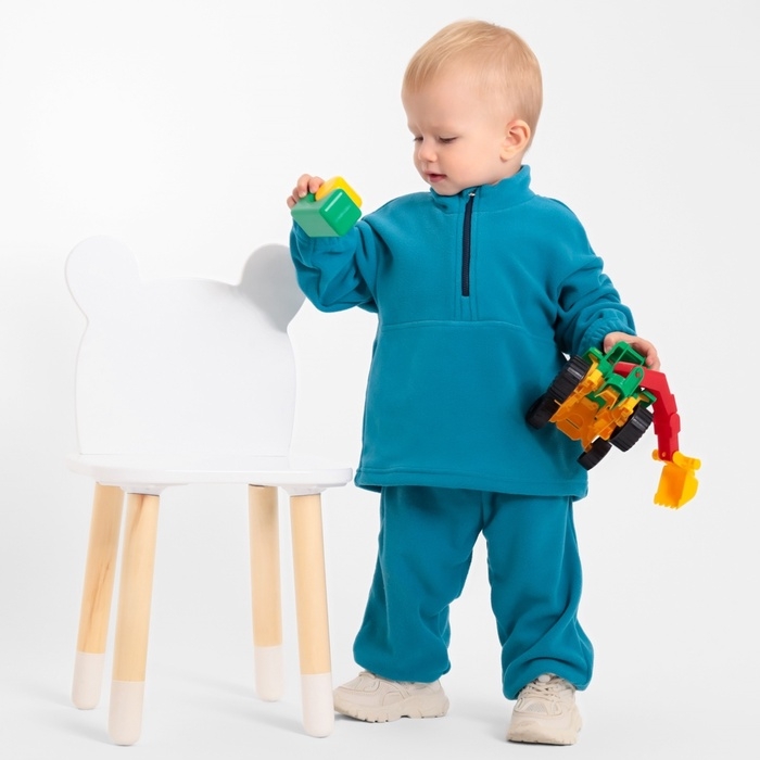 Костюм флисовый детский (джемпер и брюки) MINAKU цвет аквамарин, рост 92-98 см Костюм флисовый детский (джемпер и брюки) MINAKU цвет аквамарин, рост 92-98 см