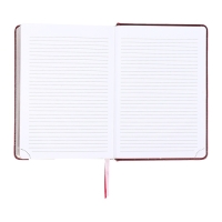 Ежедневник датированный 2025 B6 168 листов, deVENTE. Wild, твердая обложка кожзам с поролоном, перфорация, ляссе, блок 70, бордо