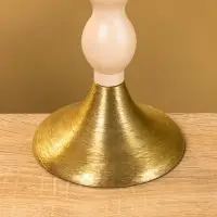 Подсвечник на 1 свечу "Бежевый" 10,5х10,5х34,5 см