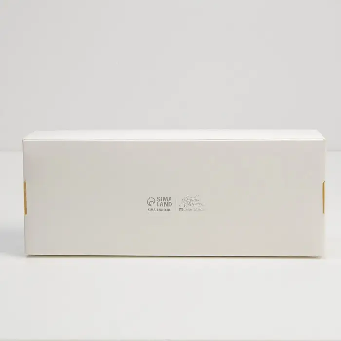 Кондитерская упаковка, коробка для кекса с окном, &laquo;Белая&raquo;, 26 х 10 х 8 см