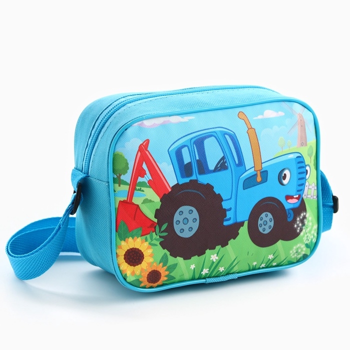 Сумочка детская 19.5*14.5*7см, Синий трактор Сумочка детская 19.5*14.5*7см, Синий трактор
