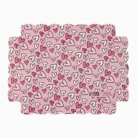 Коробка для кондитерских изделий с пластиковой крышкой &laquo;Сердца&raquo;, 22 х 15 х 3 см