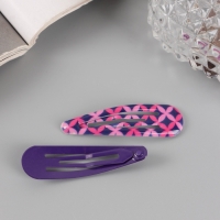 Невидимка для волос "Флора" (набор 8 шт) геометрия, 5 см, микс Невидимка для волос "Флора" (набор 8 шт) геометрия, 5 см, микс