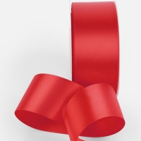 Лента атласная двухсторонняя №0250 38мм*25&plusmn;1м алый TR