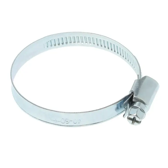 Хомут оцинкованный ZEIN engr, несквозная просечка, диаметр 40-60 мм, ширина 9 мм