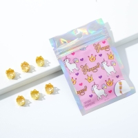 Заколки пирсинг для волос &laquo;Princess&raquo;, 6 шт., 0,9 х 1 х 0,9 см