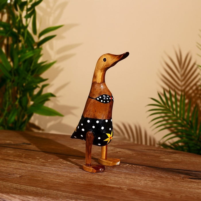 Сувенир "Утка в купальнике" дерево 25 см