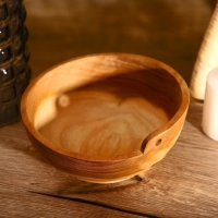 Салатник 20х20х9 см, тиковое дерево