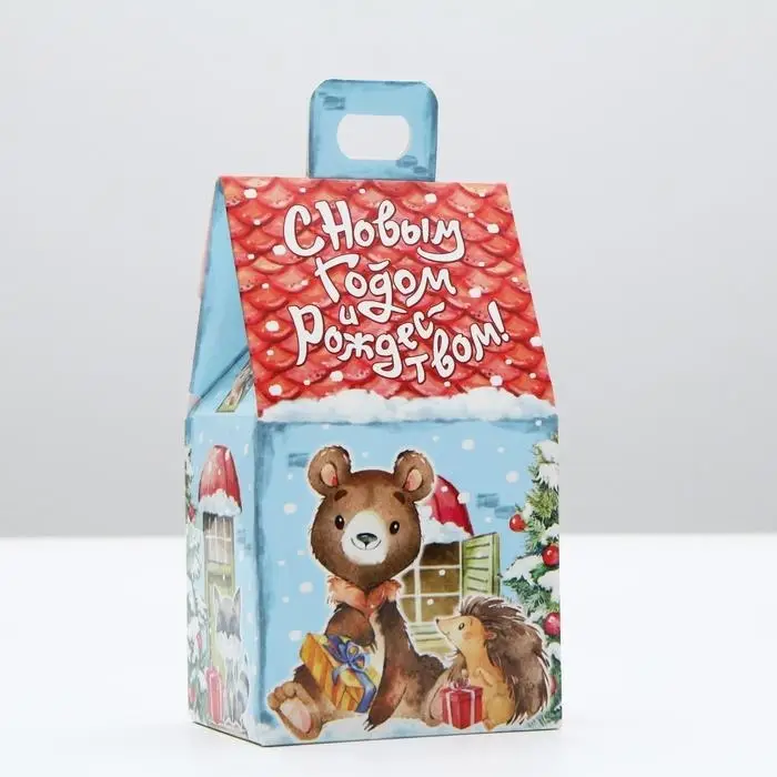 Подарочная коробка "Акварельная серия. Домик малый", 9.1&times;7&times;15.7 см