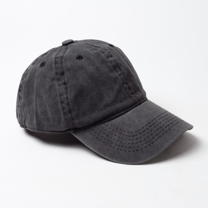 Бейсболка мужская однотонная MINAKU цвет черный, р-р 58 Бейсболка мужская однотонная MINAKU цвет черный, р-р 58