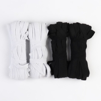 Резинки бельевые &laquo;Домино&raquo;, 10 мм, 10 &plusmn; 1 м, 4 шт, цвет белый/чёрный