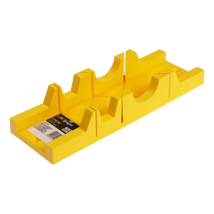 Стусло ТУНДРА, пластиковое, 300 х 65 х 40 мм, 3 угла для распила 45, 90 и 135&deg;