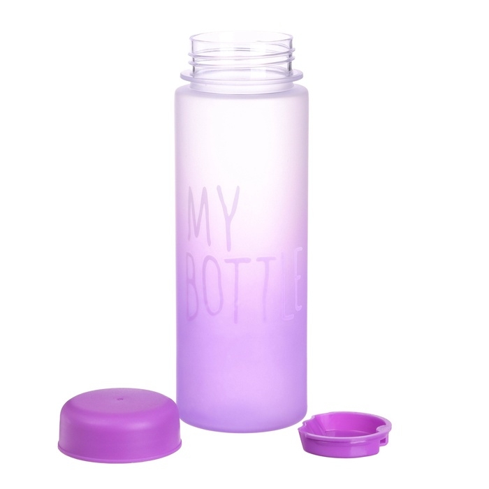 Бутылка для воды, напитков, спортивная, в школу, 500 мл, My bottle,19.5 х 6 см, фиолетовая