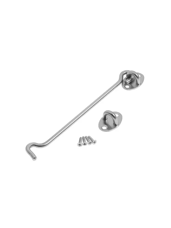 Крючок ветровой LOCKLAND KV001, L=200 мм, нержа, цвет хром, 2 шт