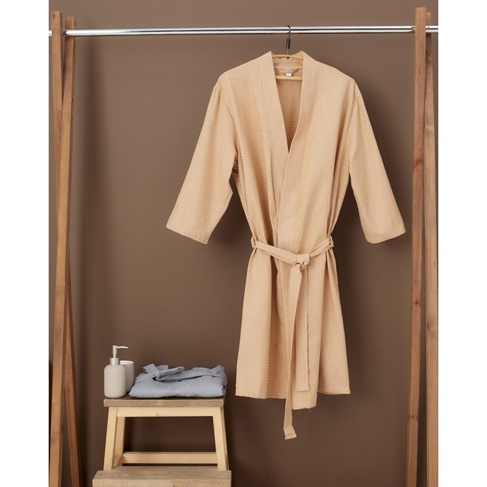 Халат вафельный мужской «Экономь и Я» размер 54-56 Халат вафельный мужской «Экономь и Я» размер 54-56