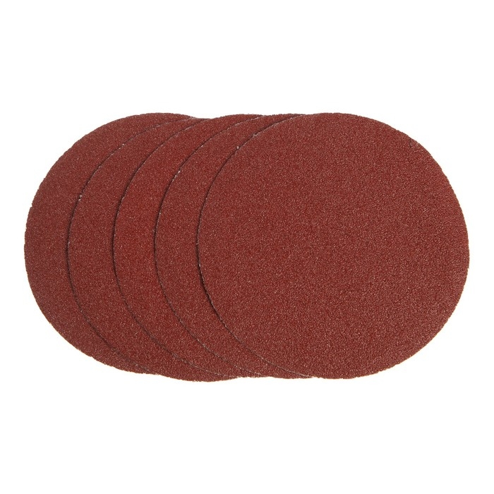 Круг абразивный шлифовальный под Круг абразивный шлифовальный под "липучку" ТУНДРА, 150 мм, Р40, 5 шт.