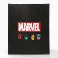 Набор крафтовых пакетов со стикерами, Мстители, 18х22х12 см Набор крафтовых пакетов со стикерами, Мстители, 18х22х12 см