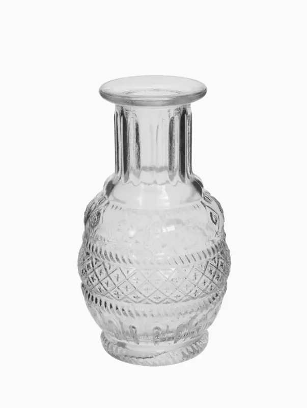 Ваза настольная стекло "Миниатюра" (набор 12 шт) 8-13 см, прозрачный