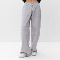 Брюки-карго женские с молниями MIST Base, р. S, серый Брюки-карго женские с молниями MIST Base, р. S, серый