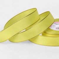 Лента репсовая 25мм*25±1ярд(23м±1м) золотые нити №015 жёлтый АУ Лента репсовая 25мм*25±1ярд(23м±1м) золотые нити №015 жёлтый АУ