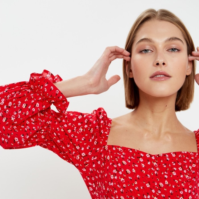 Платье женское мини MINAKU: Enjoy цвет красный, р-р 44