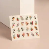 Слайдеры для ногтей &laquo;Яркая природа&raquo;, разноцветные