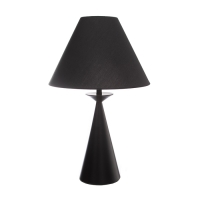 Настольная лампа с абажуром RISALUX &laquo;Эрика&raquo;, Е27, 40 Вт, чёрный, 34&times;34&times;56 см