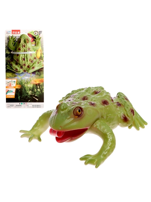 Фигурка животного &laquo;Лягушка. Длинный язык&raquo;, звуковые эффекты, 15 см.