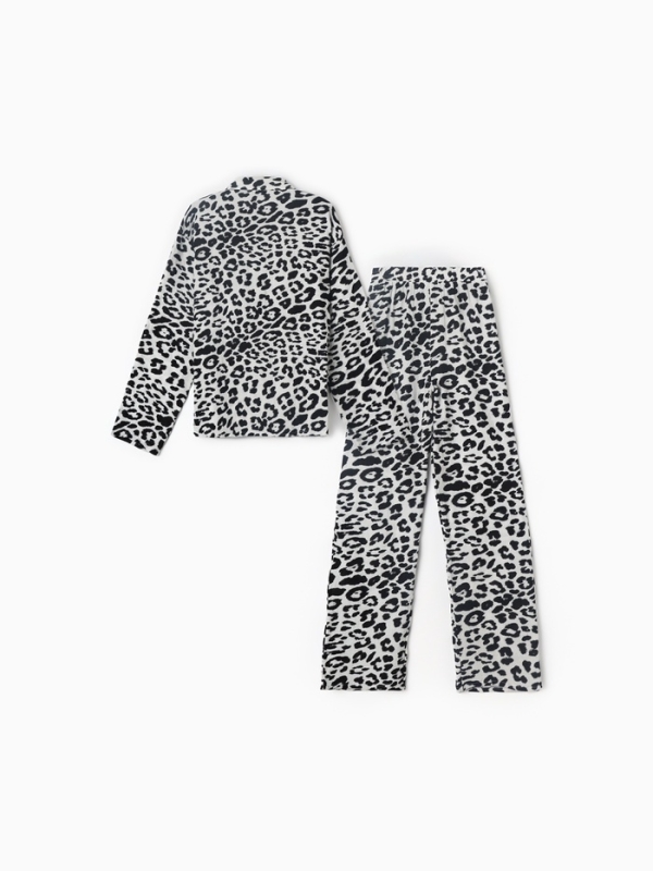 Комплект женский (рубашка, брюки) KAFTAN "Муслин: leopard" р. 52-54