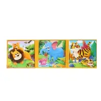 Книжка-деревяшка пазл "Животные"