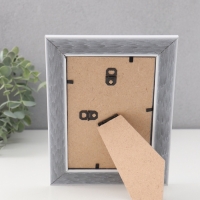 Фоторамка пластик "МИРАМ" 10х15 см, белый с золотом Фоторамка пластик "МИРАМ" 10х15 см, белый с золотом