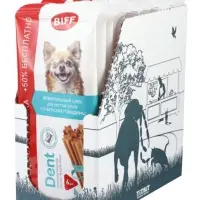 Жев снек DENT со вкусом говядины для мелких собак 6 шт (Выгодная упаковка) 55 гр