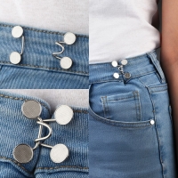 Крючок для сужения пояса, 1 шт = 10 частей, 5 &times; 5 см, цвет серебряный