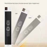 Тепловентилятор колонный CFH2030FM, 2кВт, дисплей, белый