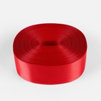 Лента атласная, 50 мм, 100&plusmn;5 м, красная