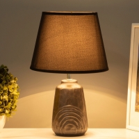 Настольная лампа "Клаудия" 1х15Вт Е14 черный 23х23х34см