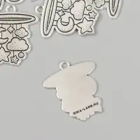 Металлический элемент, декоративная подвеска &laquo;Арт Узор. Детский мобиль с игрушками&raquo;, 2.5&times;2.7 см