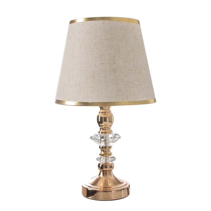 Лампа настольная "Мастер" 1х40Вт Е27+подсветка LED 5Вт золото 25х25х42см