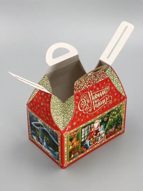 Подарочная новогодняя коробка &laquo;Атмосфера&raquo; Ларец малый 18.5&times;12.5&times;19 см