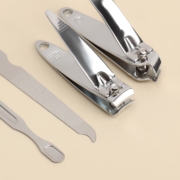 Набор маникюрный &laquo;NICE DAY&raquo;, 6 предметов, в футляре, цвет розовый