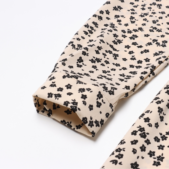 Платье женское с воротником MIST р. 48, бежевый Платье женское с воротником MIST р. 48, бежевый