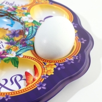 Пасхальная подставка на 8 яиц и кулич &laquo;Цыплята&raquo; на пасху, 24 х 25 см.